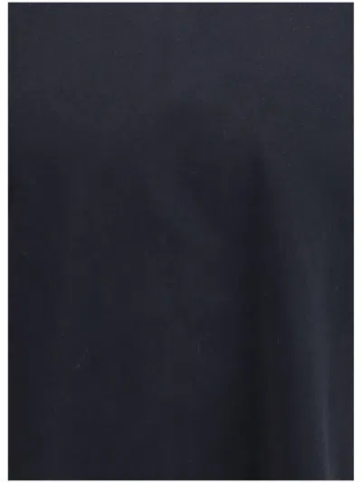 Maison Kitsuné Cotton T-shirt With Logo Patch In Black