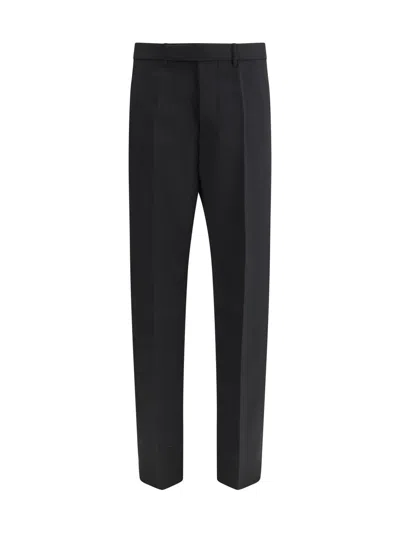 Rick Owens Tailored Geth Wide Leg Virgin Wool Pants In Black