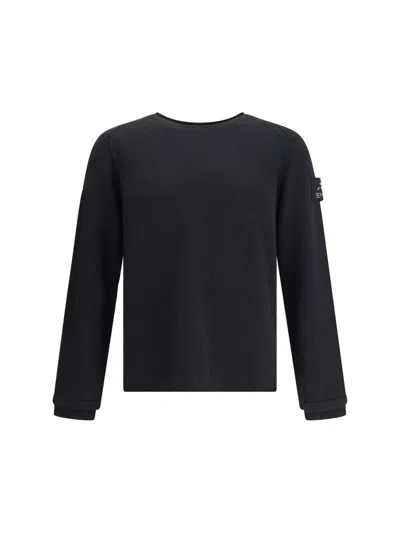 Premiata Crewneck Sweater With Long Sleeves And Ribbed Cuffs In Black