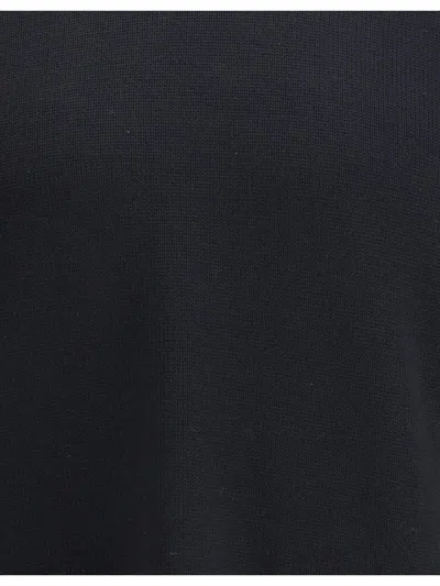 Premiata Crewneck Sweater With Long Sleeves And Ribbed Cuffs In Black