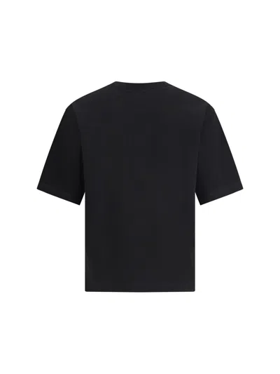 Dsquared2 Oversized Cotton T-shirt Featuring Graphic Design In Black
