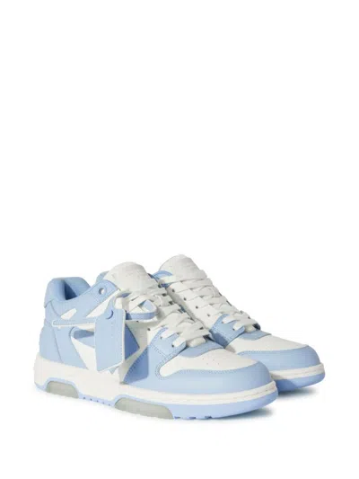 Off-white Out Of Office Leather Sneakers In Blue