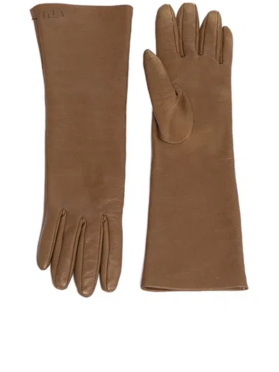 Tela Louise Gloves Accessories In Brown