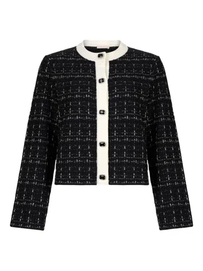 Liu •jo Wool Blend Jacket In Black