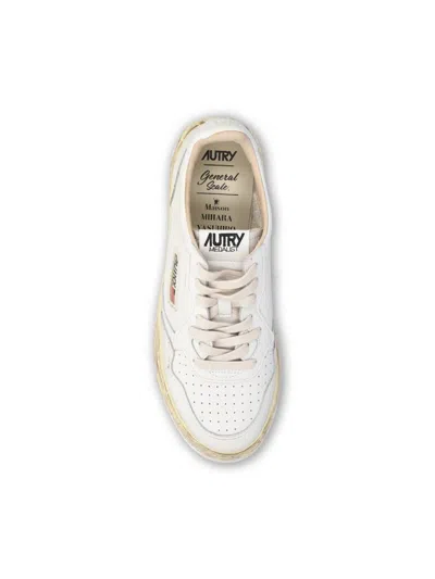 Autry X Maison Mihara Yasuhiro Medialist Low Super Vintage Sneakers In White