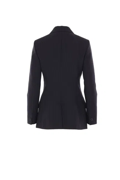 Gucci Pinstripe-pattern Double-breasted Jacket In Black