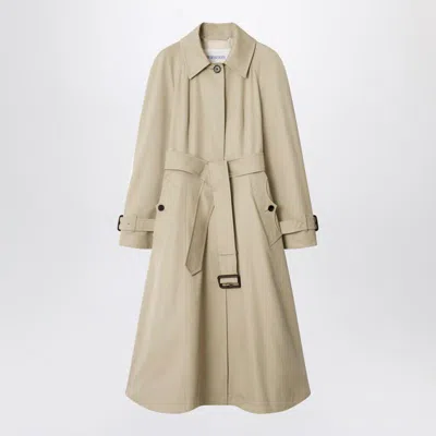 Burberry Ellingham Belted Cotton-gabardine Trench Coat In Neutral
