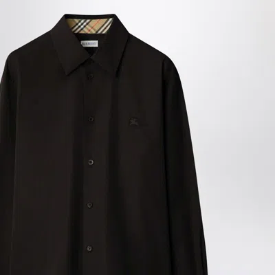 Burberry Long Sleeve Shirt Featuring Structured Collar In Brown