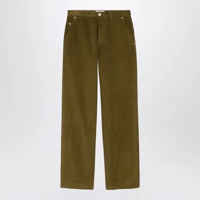 Ami Alexandre Mattiussi Ami Paris Bronze Corduroy Trousers Men In Multi