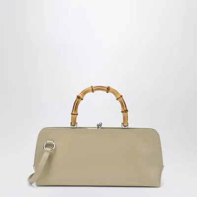 Jil Sander Small Goji Bamboo Bag In Almond Colour Women In White