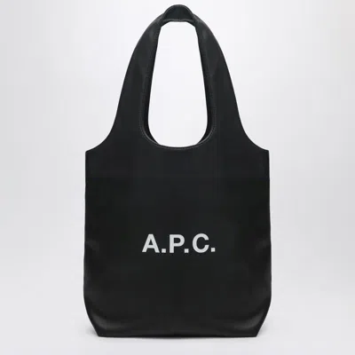 Apc A.p.c. Ninon Canvas Small Tote Bag In Black