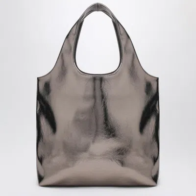 Apc A.p.c. Ninon Metallic Silver Tote Bag Women In Gray