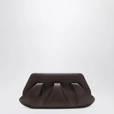 Themoirè Hand Pleated Rectangular Cross-body Bag In Brown