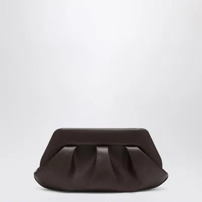 Themoirè Hand Pleated Rectangular Cross-body Bag In Brown