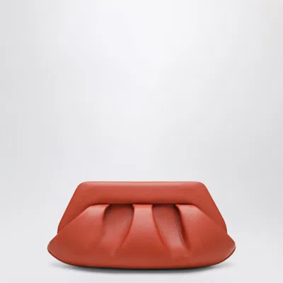 Themoirè Tia Clutch In Brown