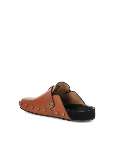 Isabel Marant Buckle-fastening Studded Clogs In Brown