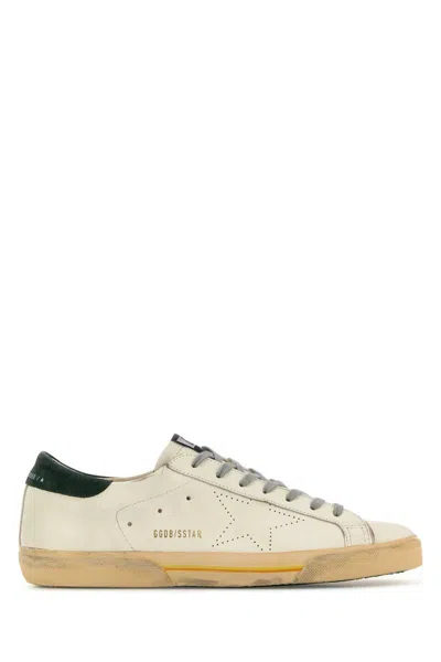 Golden Goose Super Star Leather Upper Toe And Tongue Suede Heel Sneakers Grey In Multi
