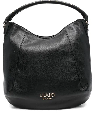 Liu •jo Curved-handle Satchel In Black