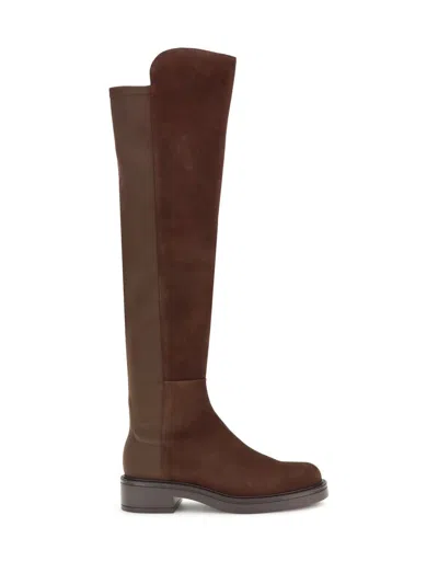 Stuart Weitzman Celia High Boots In Brown
