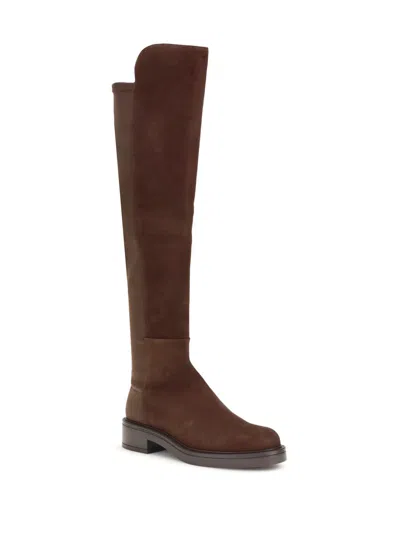 Stuart Weitzman Celia High Boots In Brown