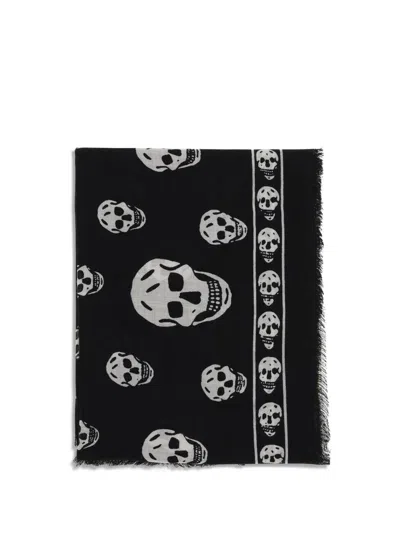 Alexander Mcqueen Women Ca Skull 104x120 In Black