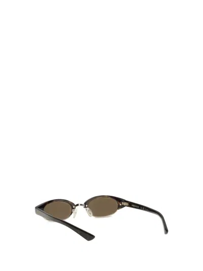 Alexander Mcqueen Women Ellipse Sunglasses In Brown