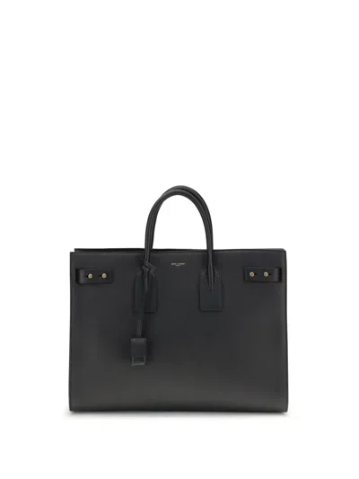 Saint Laurent Sac De Jour Thin Large Tote Bag In Black