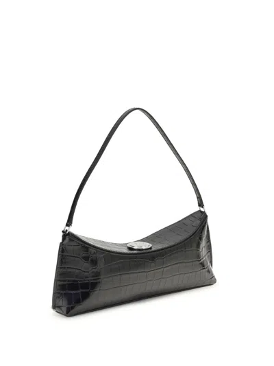 Jacquemus Women Ovalo Shoulder Bag In Black
