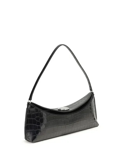 Jacquemus Women Ovalo Shoulder Bag In Black
