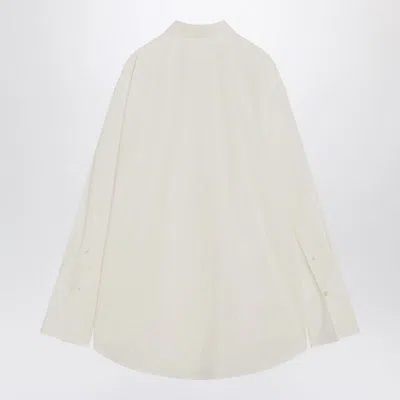 The Row Oversized Poplin Shirt In White