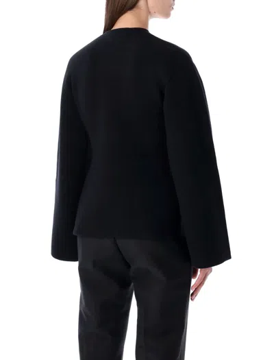 By Malene Birger Tinley Ribbed Double-breasted Sweater In Black