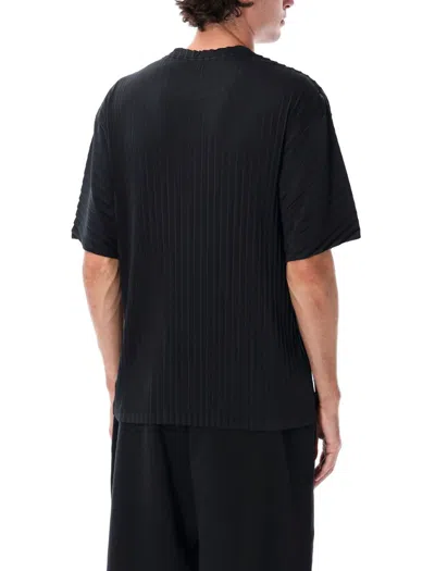 Satisfy Pleated T-shirt In Black
