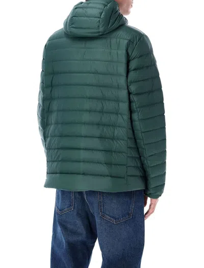 Patagonia Insulated Hoodie Featuring Adjustable Elements In Green