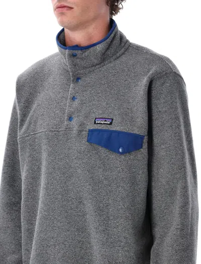 Patagonia Grey High Neck Logo Sweatshirt In Gray