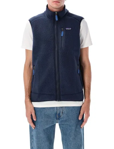 Patagonia Retro Pile Vest In Blue
