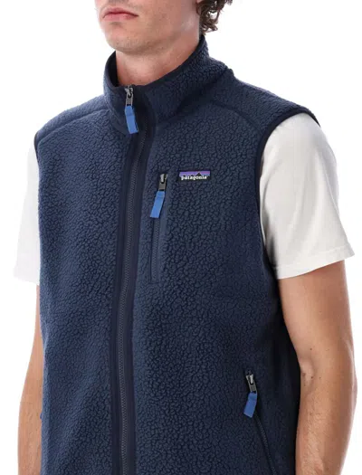 Patagonia Retro Pile Vest In Blue