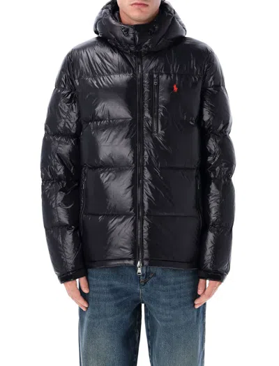 Polo Ralph Lauren El Cap Recycled Nylon Bomber In Black