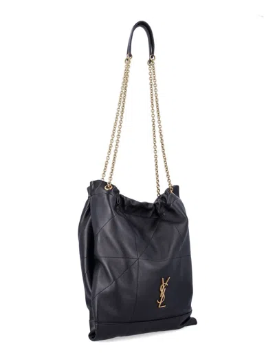 Saint Laurent Jamie 4.3 Pochon Ysl Shoulder Bag In Quilted Leather In Black