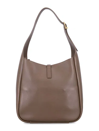Saint Laurent Le 5 À 7 Supple Small Leather Shoulder Bag In Brown