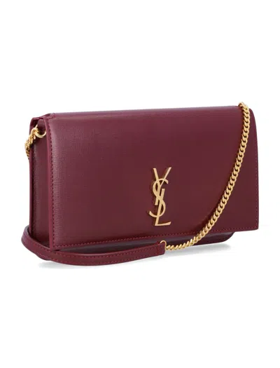 Saint Laurent Phone Holder Mo In Red