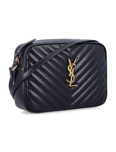Saint Laurent Lou Quilted Leather Cross-body Bag In Black
