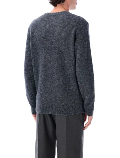 Apc A. P.c. Pull Lucas Sweater Pic Bleu Acier Chine In Gray