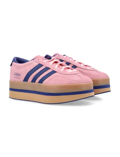 Adidas Originals Gazelle Stack Platform 3-stripes Sneakers In Pink