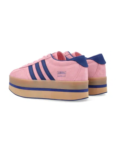 Adidas Originals Gazelle Stack Platform 3-stripes Sneakers In Pink