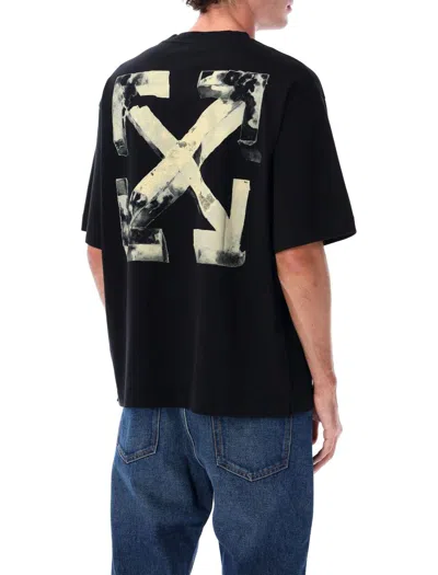 Off-white Arrow Skate Short Sleeve T-shirt In Black