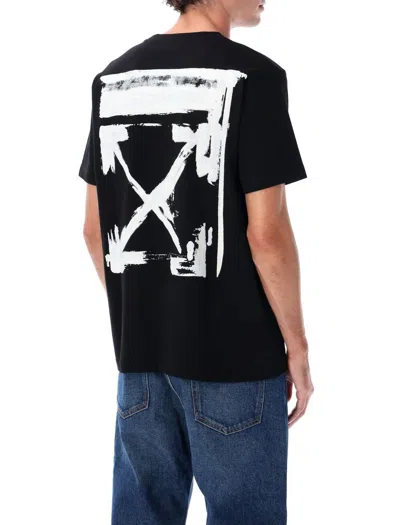 Off-white Arrow Print Crewneck Short Sleeve T-shirt In Black