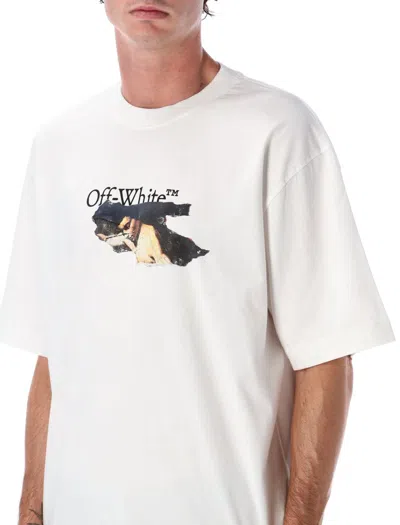 Off-white Graphic Print Short Sleeve Skate T-shirt In White