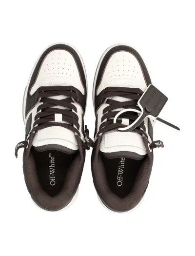 Off-white Our Of Office Arrow-logo Leather Sneakers In Multi