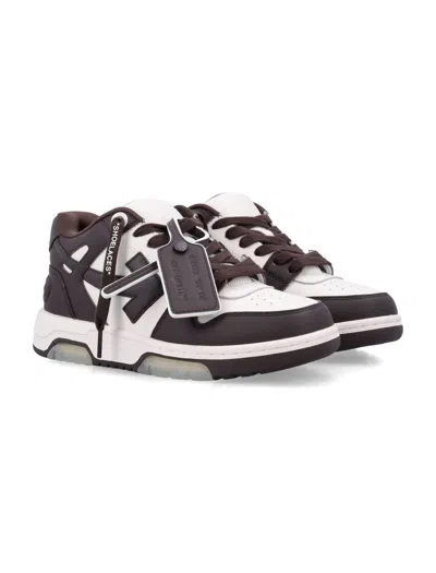 Off-white Our Of Office Arrow-logo Leather Sneakers In Multi