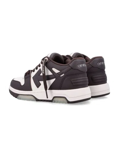 Off-white Our Of Office Arrow-logo Leather Sneakers In Multi
